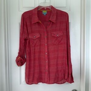 C&C California Red Button Down Shirt